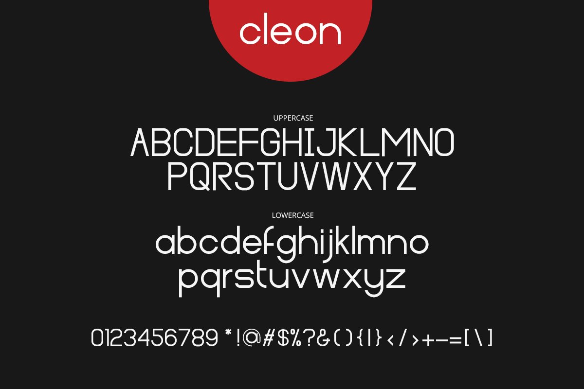 Beispiel einer Cleon-Schriftart #5